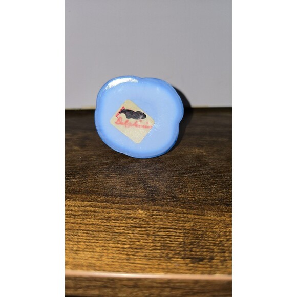 Boyd Glass Miss Cotton on Pillow vintage cat 'Delphinium' - Picture 5 of 5